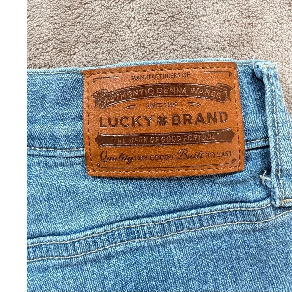 Lucky Brand Mens Straight Leg Jeans Medium Wash Blue Denim 30x32 RN80318